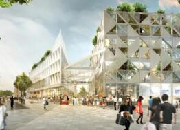 La nouvelle place de la République lance les festivités de Noël à Caen