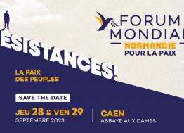 A Caen, le Forum Normandie pour la Paix aura lieu les 28 et 29 septembre 2023