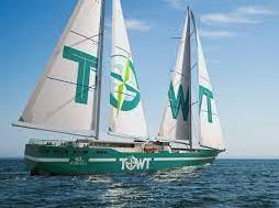 Towt's eco-friendly cargo ship has arrived in Concarneau