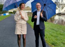 La manufacture H2o Parapluies s’associe avec Adilys Créations pour créer un parapluie hommage au D-Day