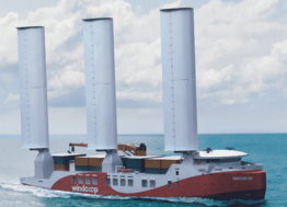Windcoop : le premier porte-conteneurs à voile est entré en chantier