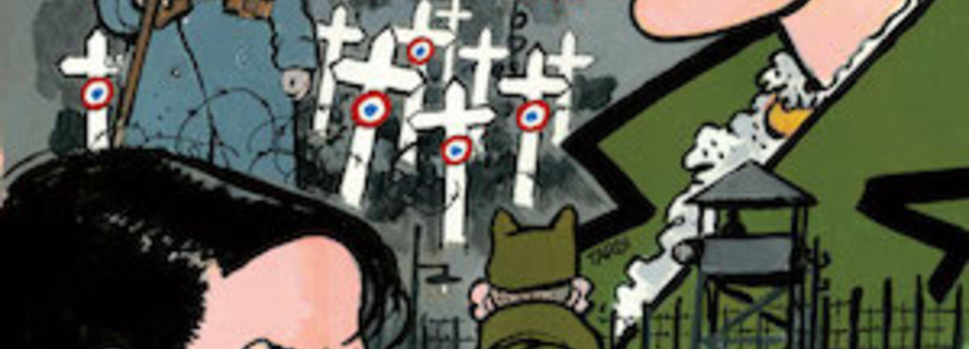 Tardi pose ses planches à Falaise