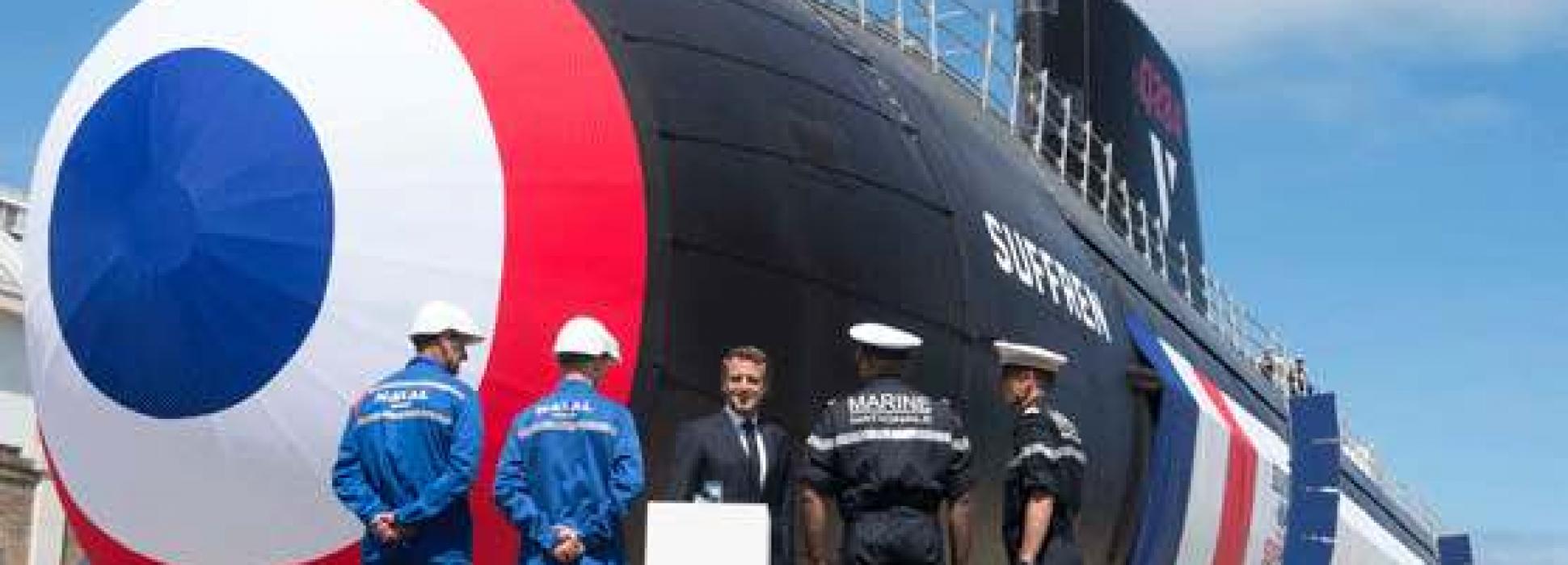 Le 12 juillet 2019 à Cherbourg, le président Emmanuel Macron a inauguré le Suffren , premier sous-marin de la classe Barracuda