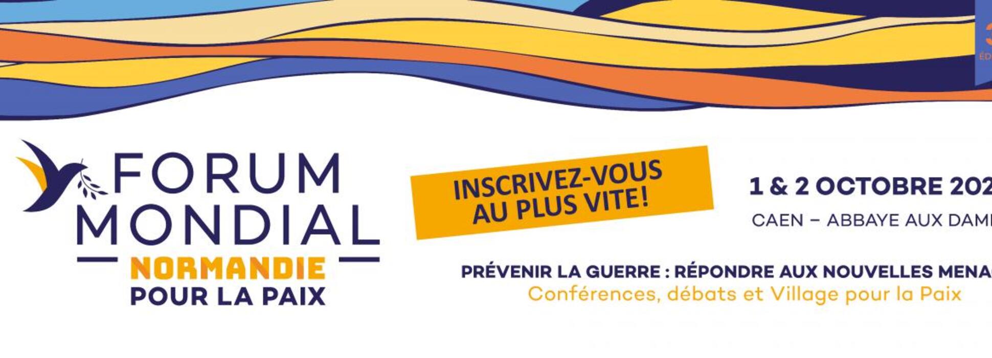 Nicolas Hulot, Barbara Hendricks y Yann Arthus Bertrand participarán en el Foro Mundial Normandía por la Paz el 1 y 2 de octubre de 2020 en Caen