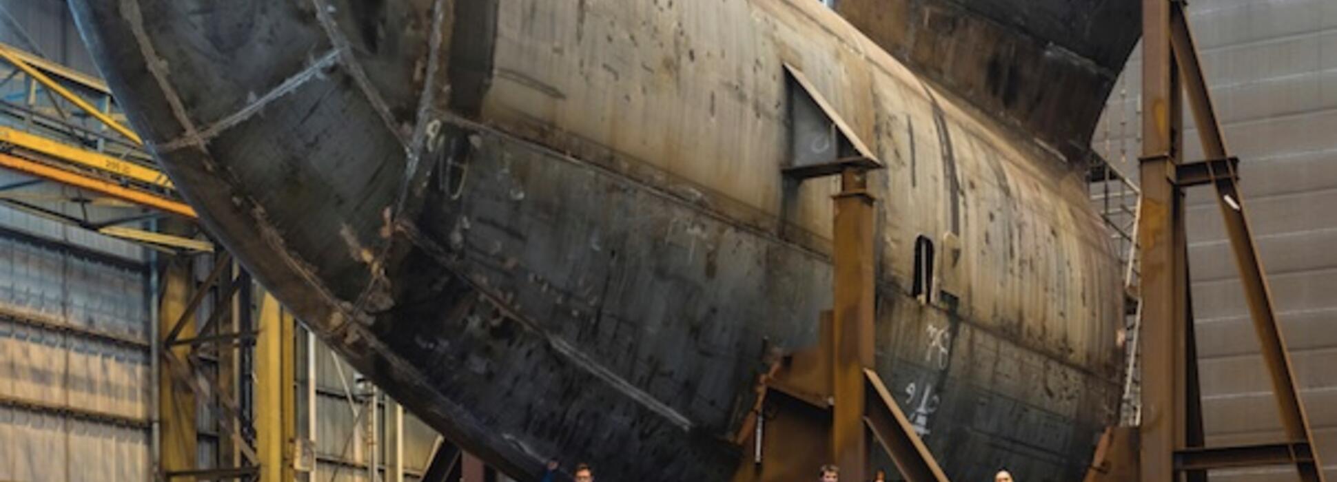 Du 5 au 26 novembre 2019, le photographe Sylvain Bonniol expose les chantiers navals de Saint-Nazaire à Paris