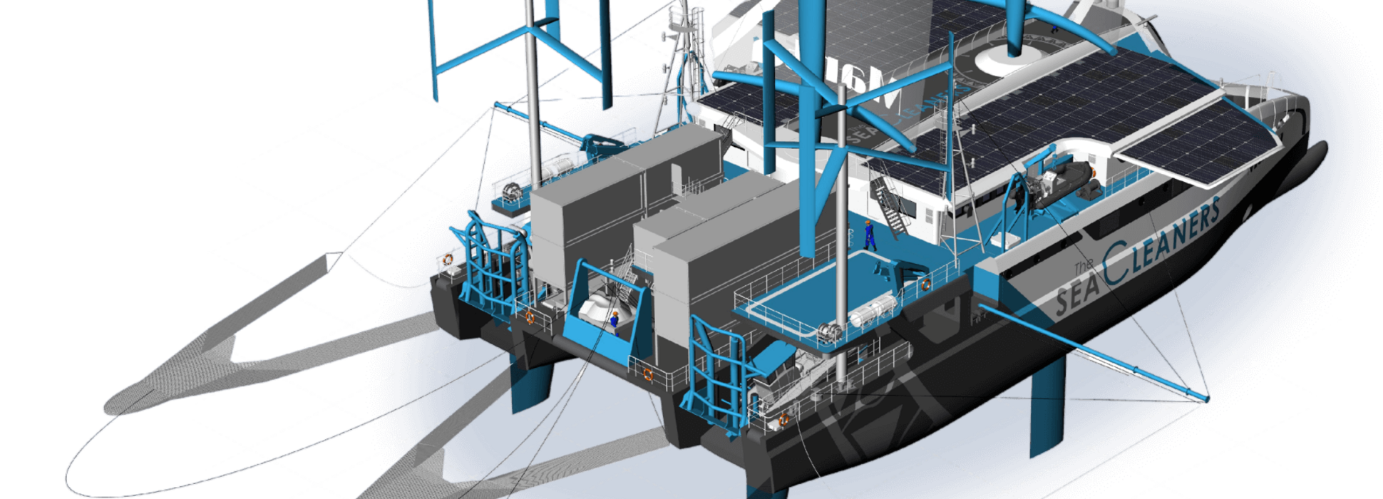 Avec le Manta Innovation, The Sea Cleaners contribue à la dépollution des océans