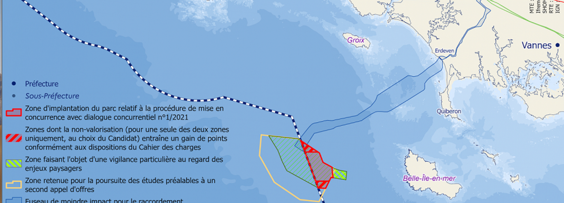Les industriels pré-sélectionnés affinent leur offre concernant le parc éolien en Bretagne Sud