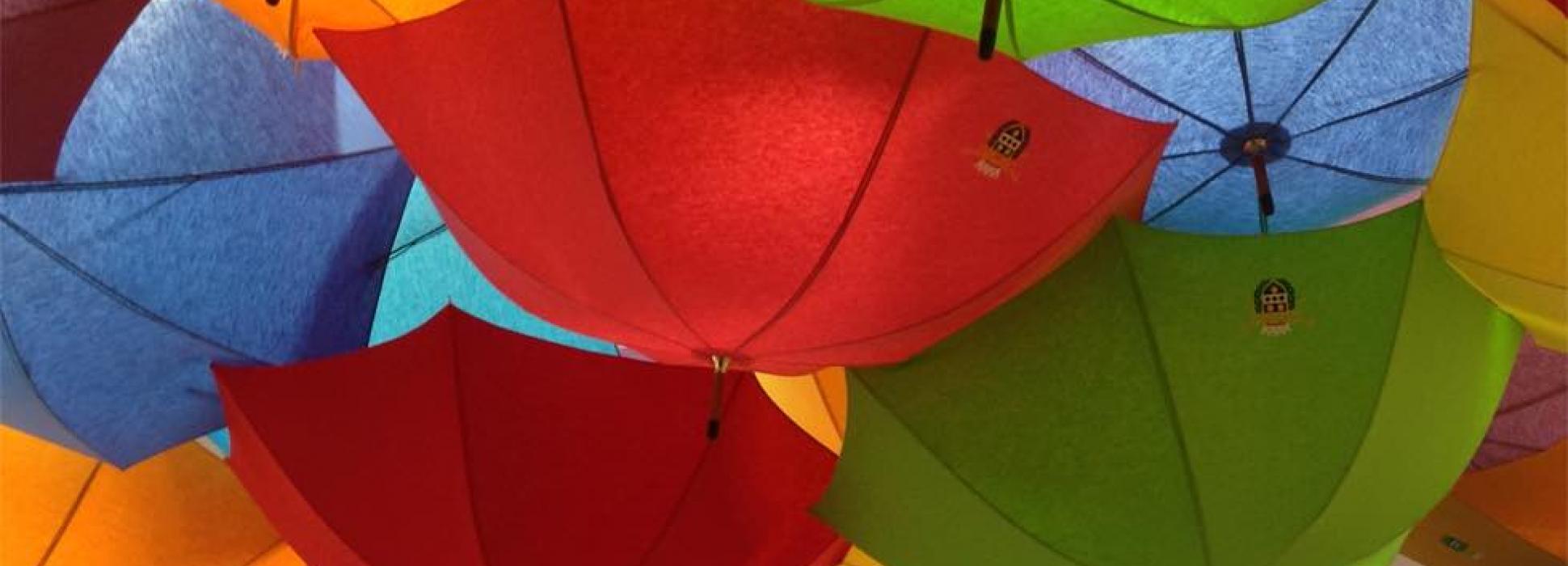 Umbrella Sky : des parapluies dans le ciel de Cherbourg !